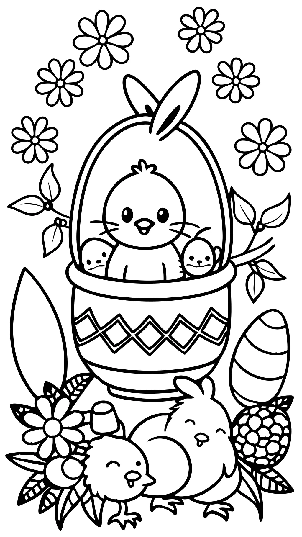 easter free color pages